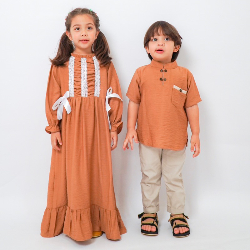 SACHI &amp; SAKHA Couple Gamis Koko Anak 1-9thn (READY STOCK)