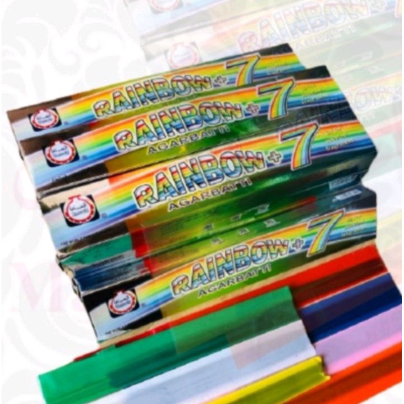 Buhur Rainbow / Buhur stick Agarbatti / Bakhoor Perbox isi 7 Plastik