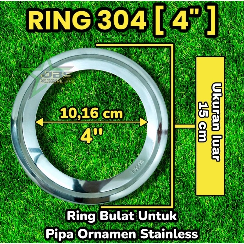 RING 4&quot; inchi STAINLESS SS 304