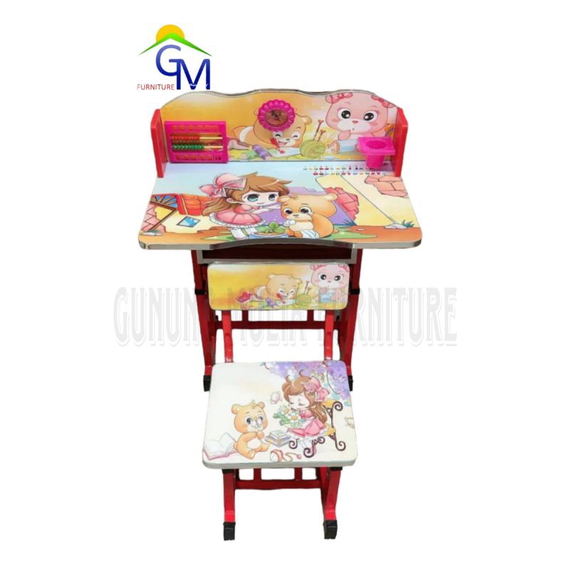 Meja Belajar Anak / Meja TK / Meja PG / Meja Belajar Set