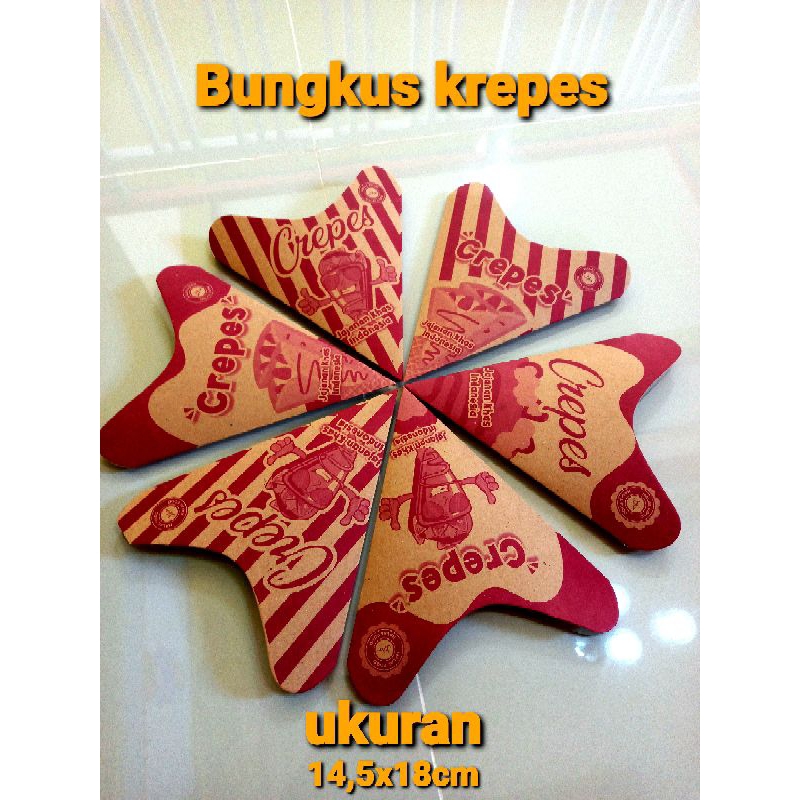 

(100pcs)bungkus,krepes/box,krepes/paper,krepes