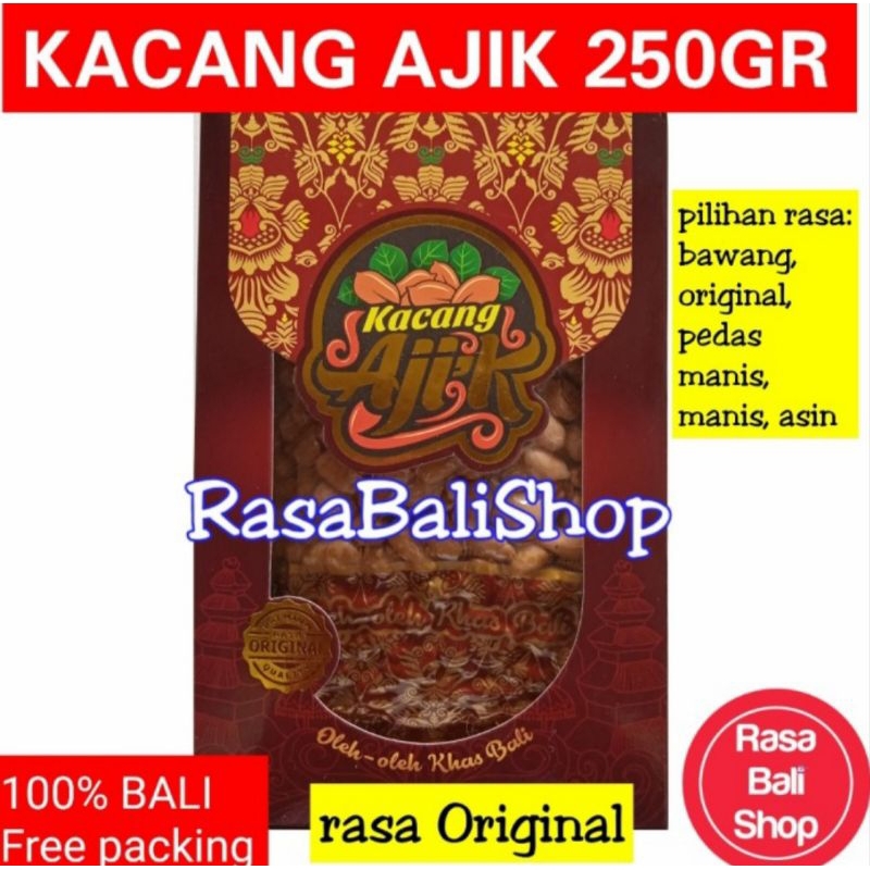 

Kacang Ajik Krisna 250gr, Kacang Bali Original, Kacang Krisna, Kacang Kapri Bali