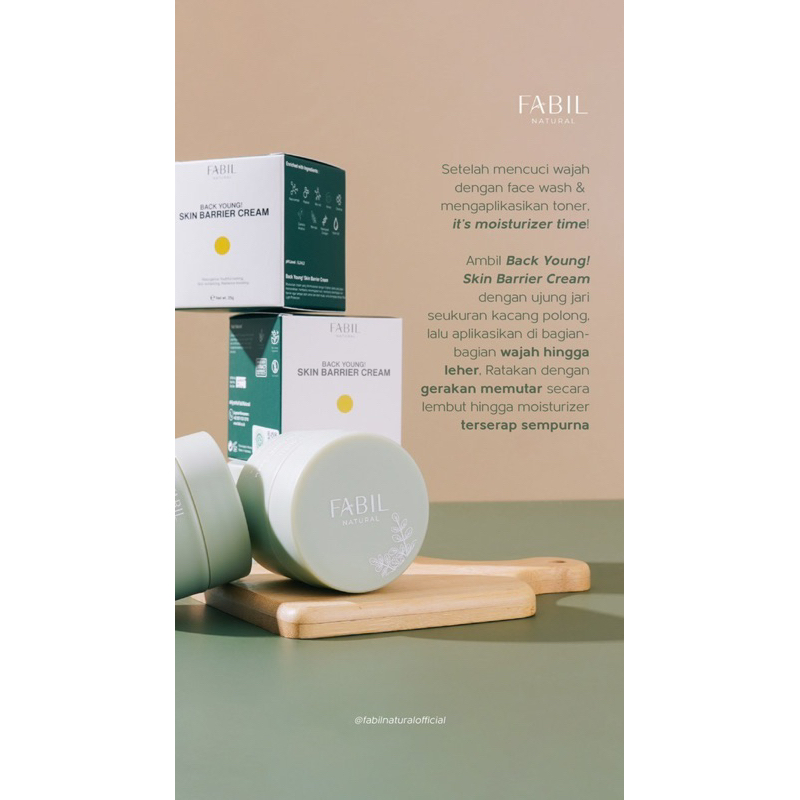 BACK YOUNG SKIN BARRIER CREAM | Moisturizer Cream Fabil Natural Skincare