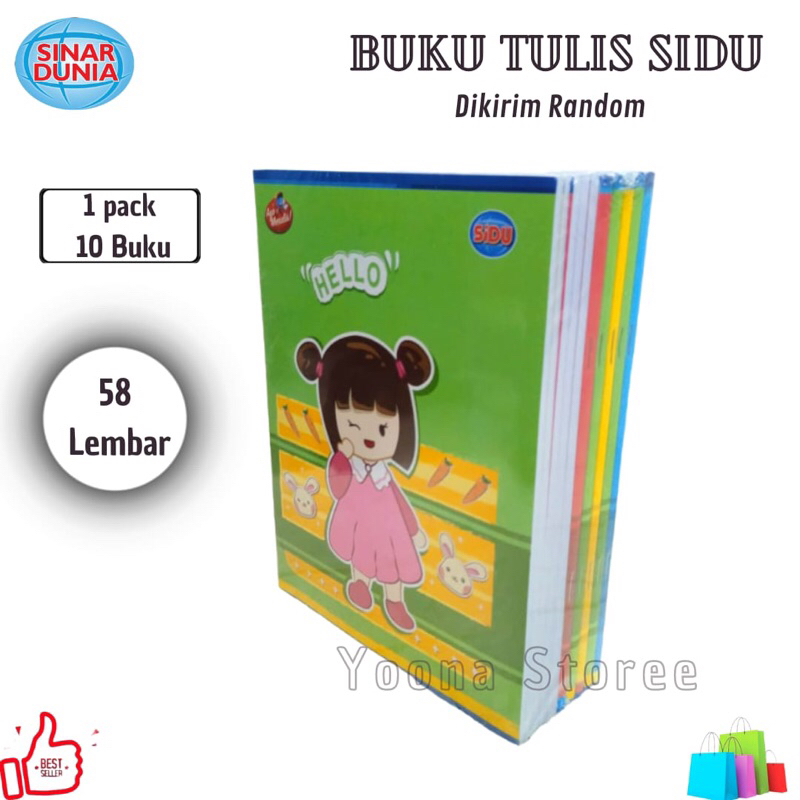 

BUKU TULIS SIDU 58 LEMBAR( 1pak Isi 10 Buku)-PACK