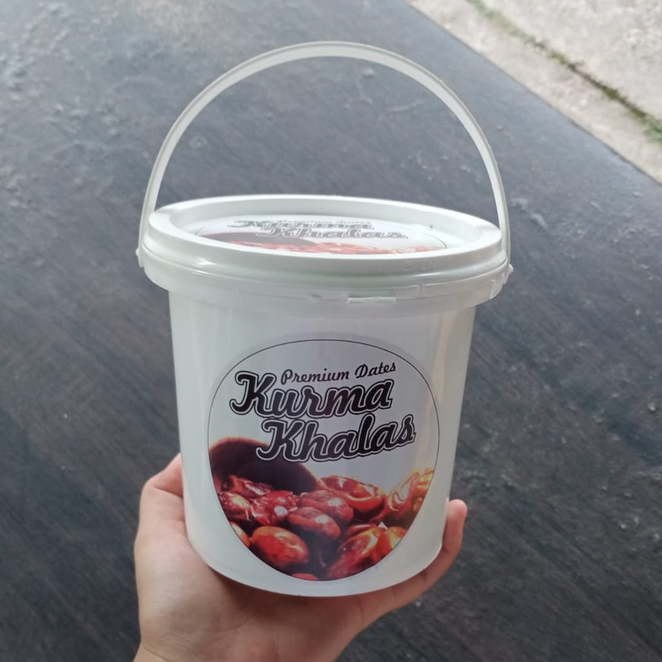 

Kurma khalas/Kurma kemasan ember/Khalas premium dates