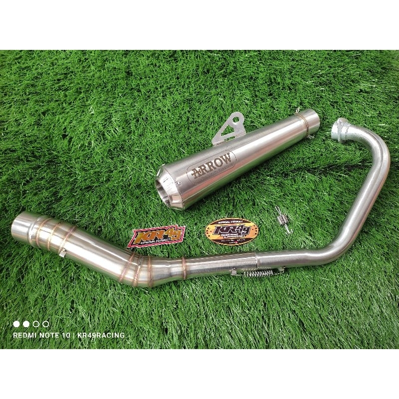 KNALPOT RACING TERLARIS ARROW BULAT PNP VIXION R15 CBR BYSON GSX MEGAPRO VERZA XABRE MX KING SUPRA G