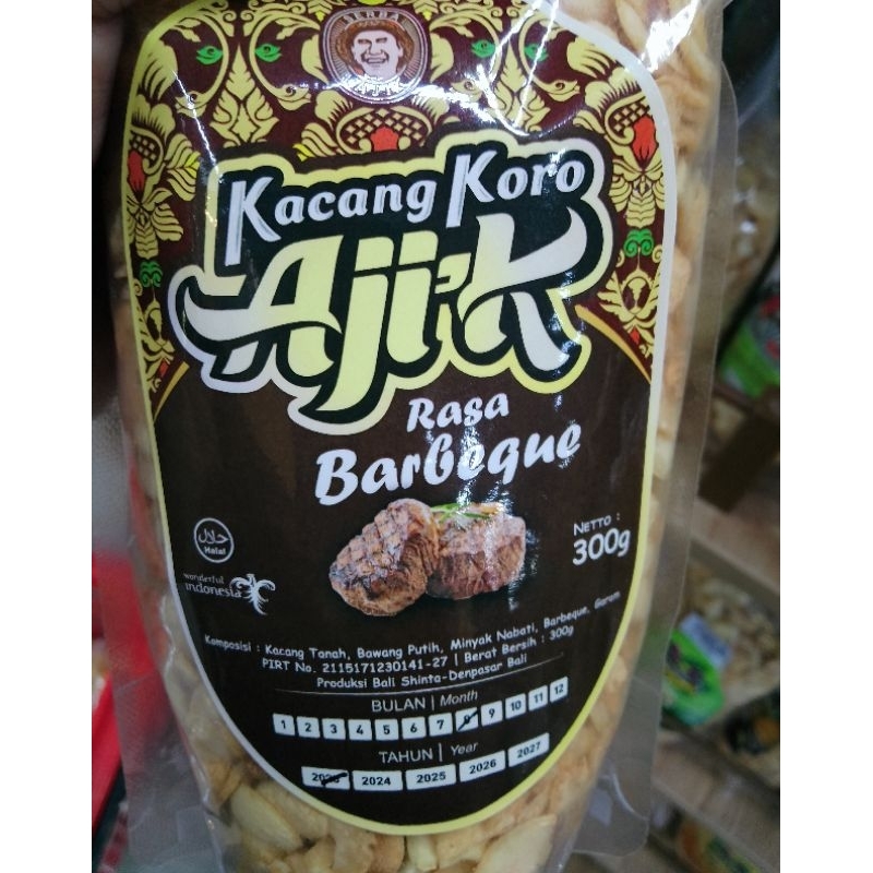 KACANG KORO GETES (TUMBUK) “AJIK” ASLI KHAS BALI 300 GR