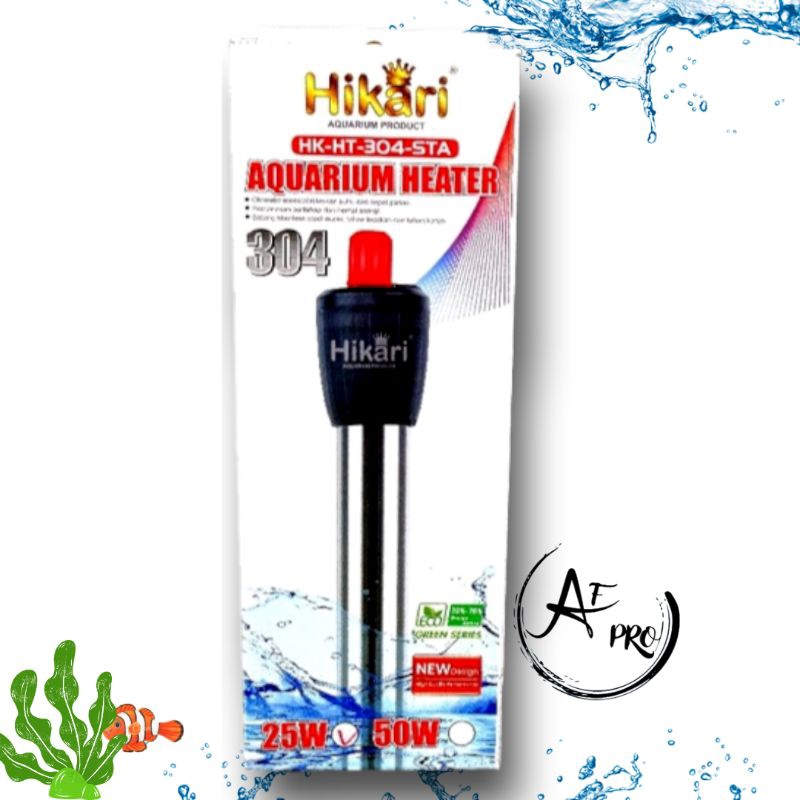 PROMO MURAH Pemanas Air Aquarium Heater STAINLESS HIKARI 25Watt