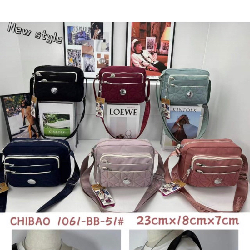 BB1061-51 TAS SELEMPANG WANITA IMPORT CHIBAO