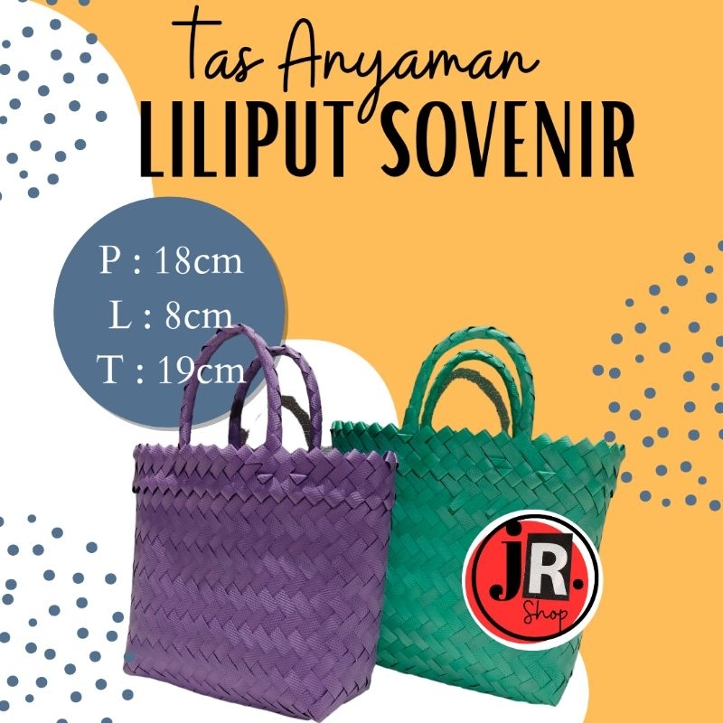 TASANYAMANJR.SHOP - TAS ANYAMAN LILIPUT SOVENIR XS/ Tas sovenir/ Tas hampers/ Tas pasar/ Tas murah