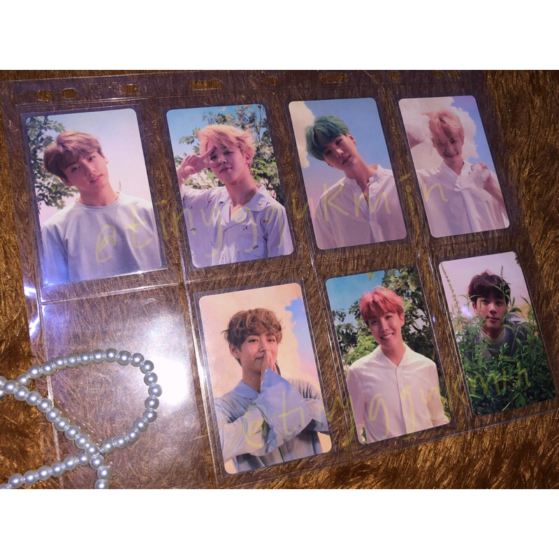 Photocard Album BTS HER O (RM Namjoon JIN Seokjin SUGA Yoongi JHOPE Hoseok JM Jimin V Taehyung JK Ju
