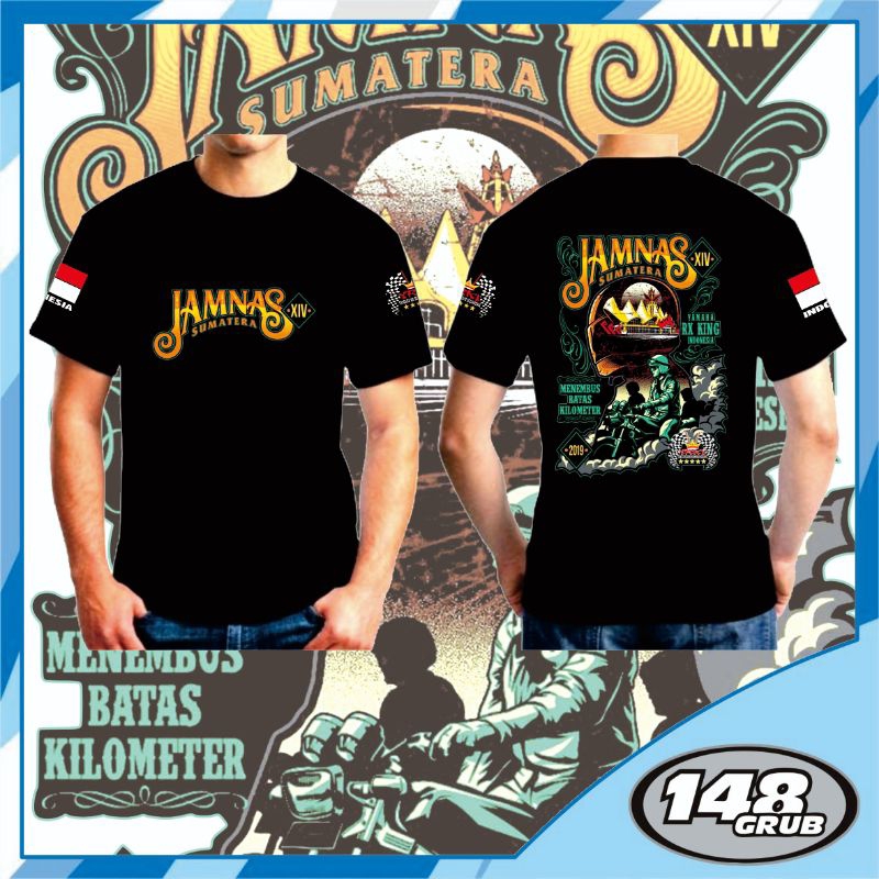 kaos jamnas rx king sumatera / topi jamnas yrki sumatera / Kaos JAMNAS XIV YRKI Sumatera