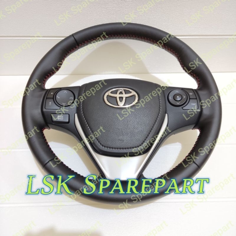 Stir Steer Setir Lingkaran Stir Komplit Airbag Toyota New Yaris - Vios 2018 2019 2020 Asli