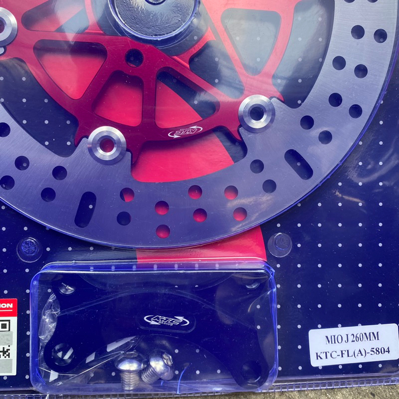 DISC CAKRAM DEPAN KTC RACING ORIGINAL UKURAN 260 MM PNP MOTOR MATIC MIO J MIO GT 115 SOUL GT MIO M3 MIO GEAR 125 / PIRINGAN MIO J BY KTC ORIGINAL MATIC YAMAHA BAUT DISC 3