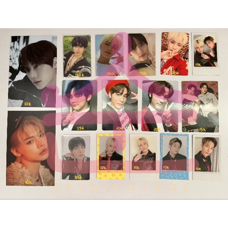 Deco kit lucky draw mpc ls moabong sw pws m2tc r1 postcard hueningkai yeonjun beomgyu taehyun moa x 