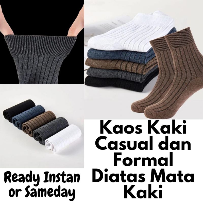 Kaos Kaki kantor Pria Katun Diatas Mata Kaki (KKcasual)