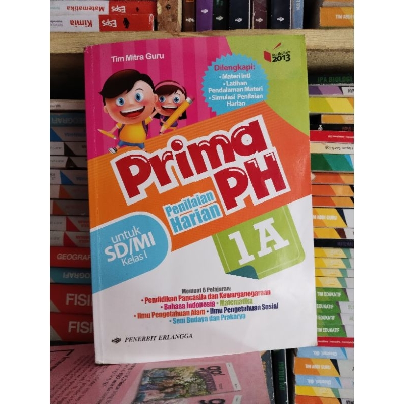 Buku Prima PH 1A Kelas 1/I SD/MI erlangga