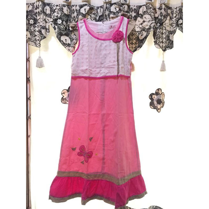 Preloved Inner Gamis Anak Motif Bunga 2