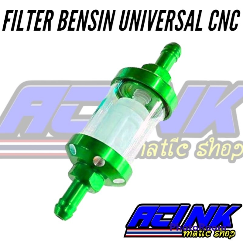 Filter bensin cnc universal / filter bensin cnc kaca bening