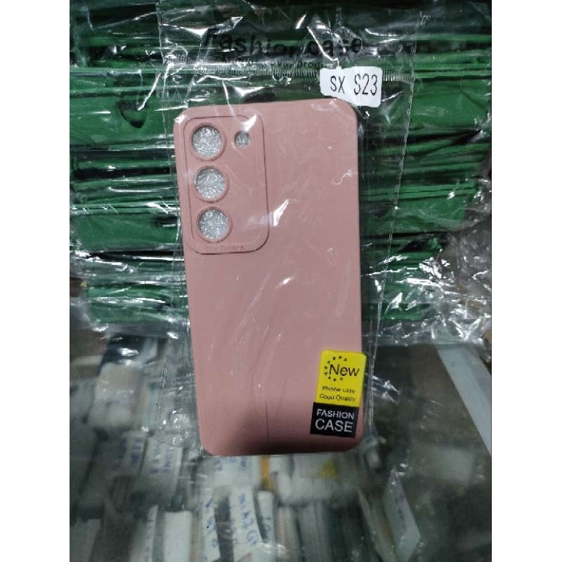 Softcase Samsung S23 Silikon Casing Case Macaron Pelindung Pro Camera