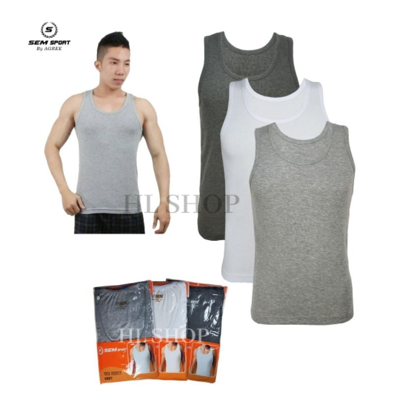 Kaos Dalam Pria SEM Sport 66 Singlet Cowok