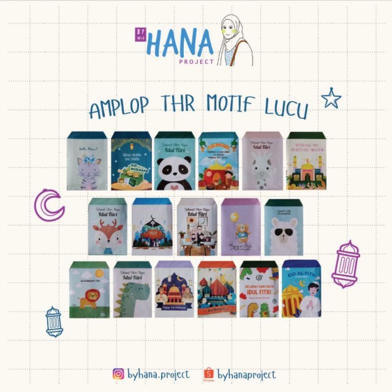 

Amplop Lebaran Amplop THR Murah Motif Lucu by HanaProject