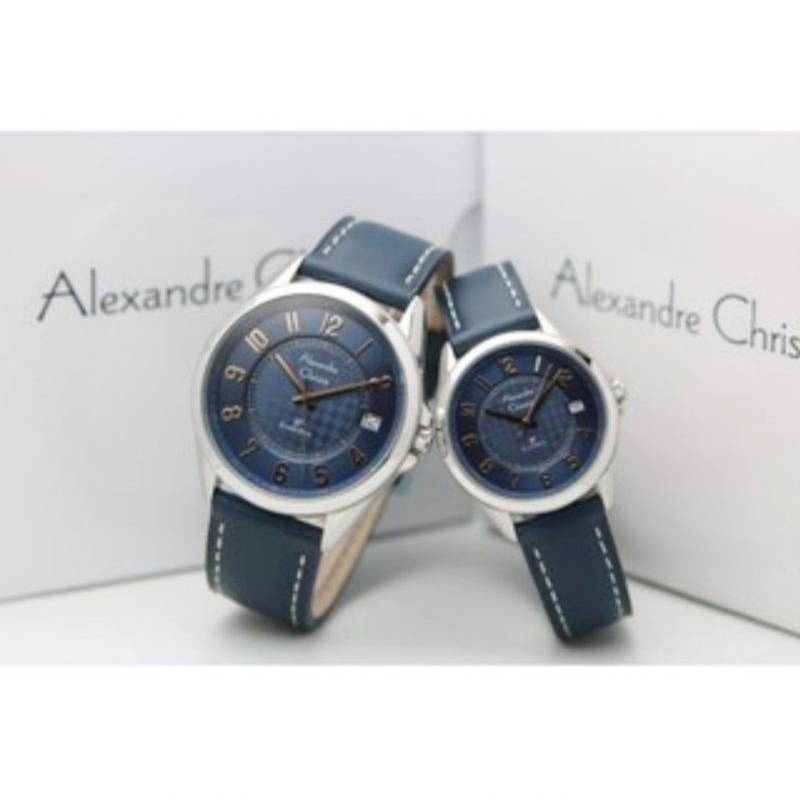 Jam tangan Alexandre Christie Couple type AC 8649 Navy