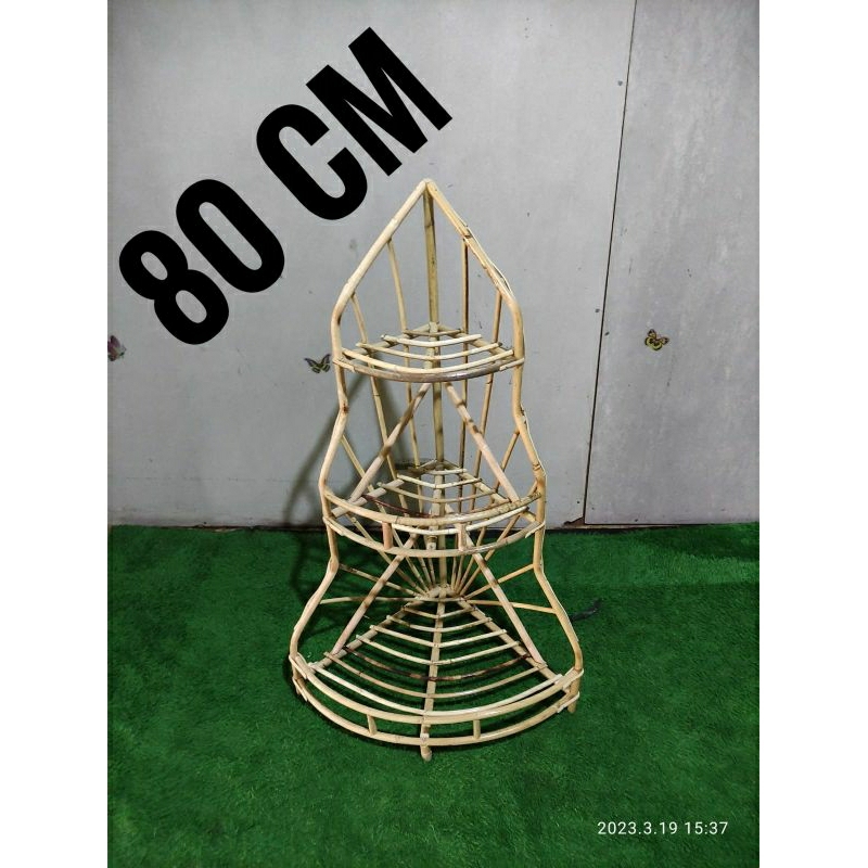 keranjang parcel rotan 80 Cm susun 3