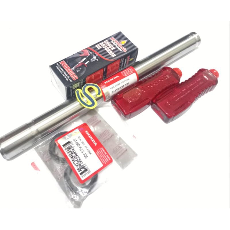 As shock depan Honda PCX 150 paket satuan ( As satu pcs plus seal shock dan oil shock)