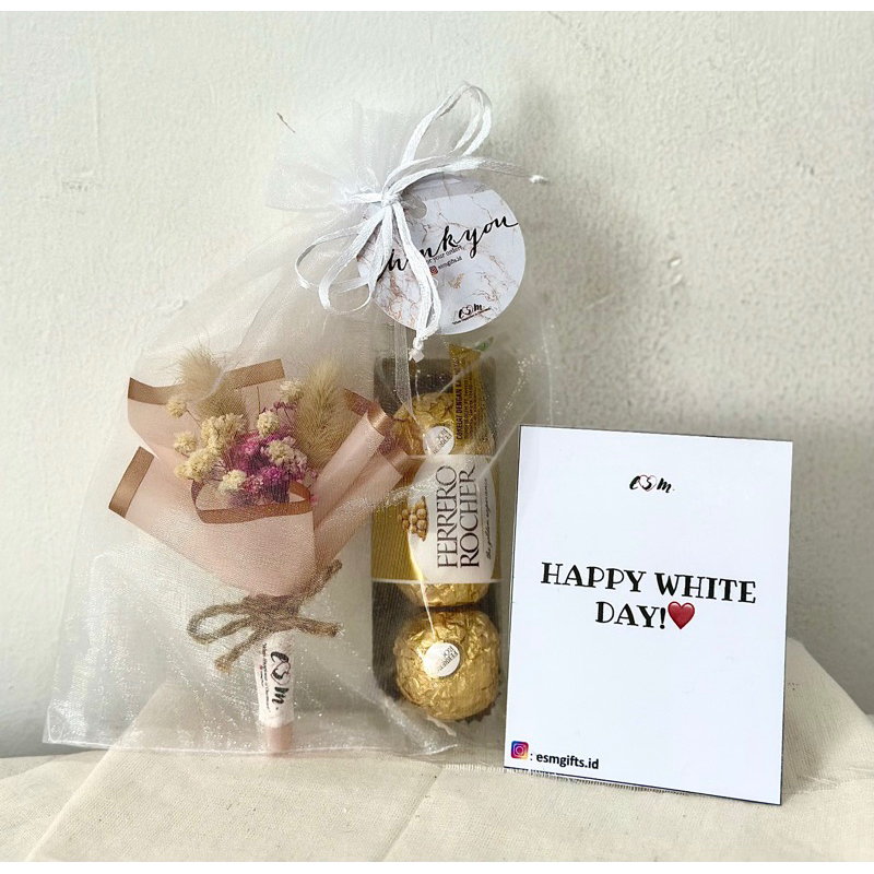 

ESMGIFTS - SWEET EVERLASTING LOVE HAMPERS - PRESERVED BABY BREATH/ BUNNY TAILS/ WHITE DAY/ VALENTINE/ ANNIVERSARY/ BIRTHDAY/ THANK YOU/ MOTHERS DAY/ HARI IBU/ COKLAT/ HAND BOUQUET FLOWERS/ BUKET BUNGA/ FERRERO ROCHER/ SILVER QUEEN