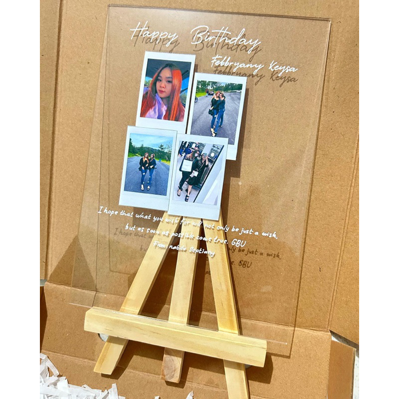 akrilik lamp / hampers / kado unik / kado ultah / hadiah / frame / giftbox / kado wisuda