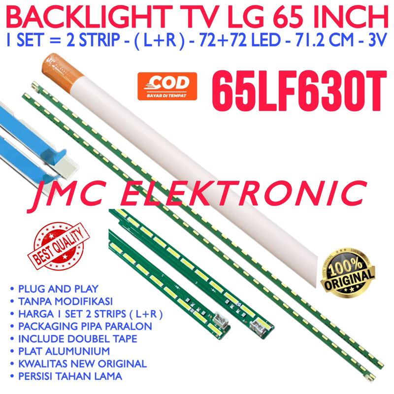 BACKLIGHT TV LED LG 65LF630T 65LX341C 65LF630 65LX341 65LF 65LX LAMPU BL 65 INCH