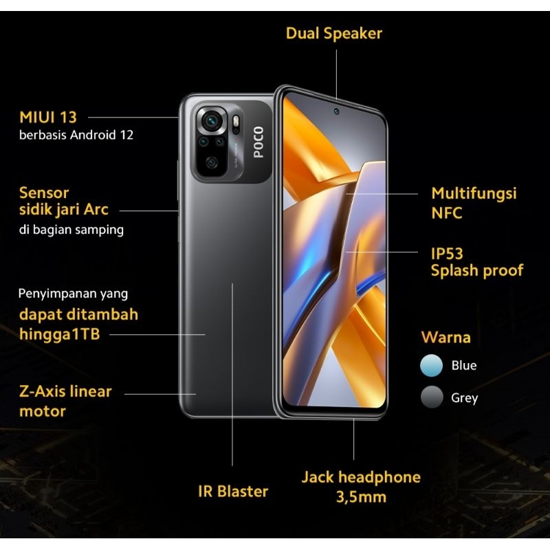 POCO M5S 4/64 | 6/128 GARANSI RESMI