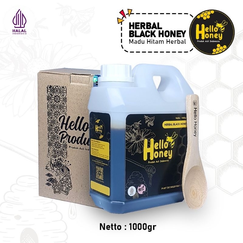 Madu Hello Honey, Natural Raw Honey Multifora isi 1 kg