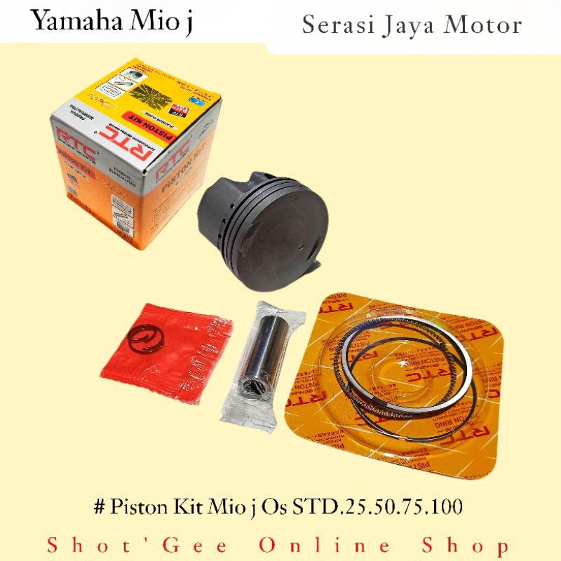 PISTON KIT SEHER MIO J/SOUL GT115/FINO 115/XRIDE115