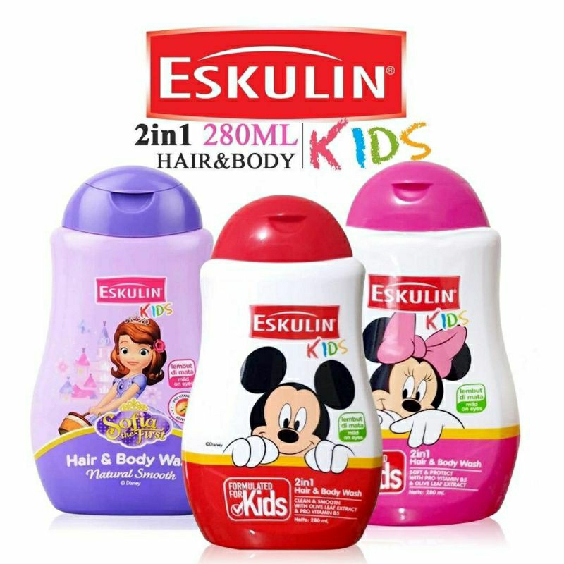 Eskulin kids Hair &amp; body wash 280ml