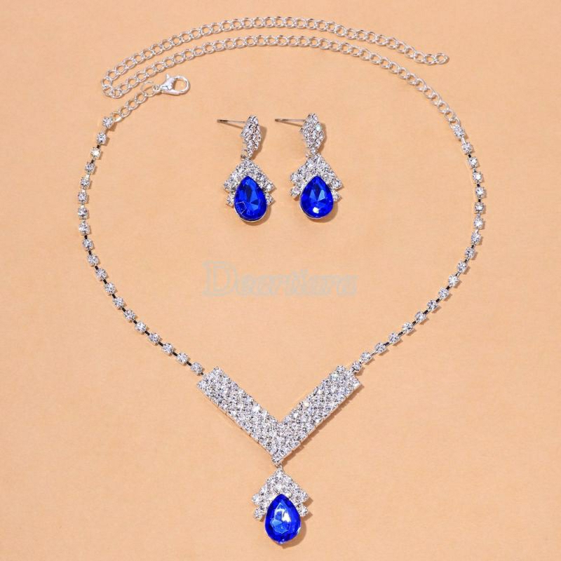 Minochi Shop Aksesoris wanita 1set Kalung dan Anting Import / Aksesoris Wanita cantik