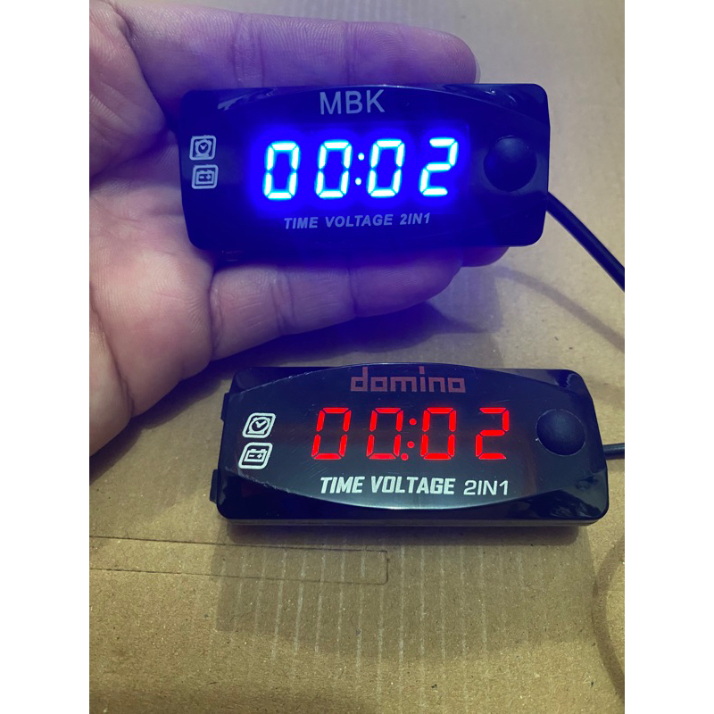 Voltmeter Volt Meter ACCU Aki 2 in 1 Mini 2 12V Universal Semua Motor Bisa anti air y bosku