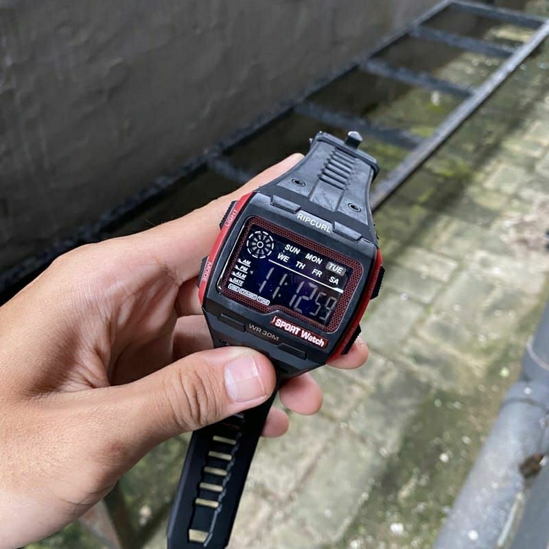 Jam Tangan Ripcurl Terlaris Digital Fashion Pria Rubber Tahan Air