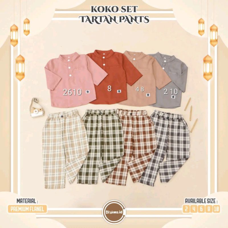 Koko Set Tartan Pants Blooms.id