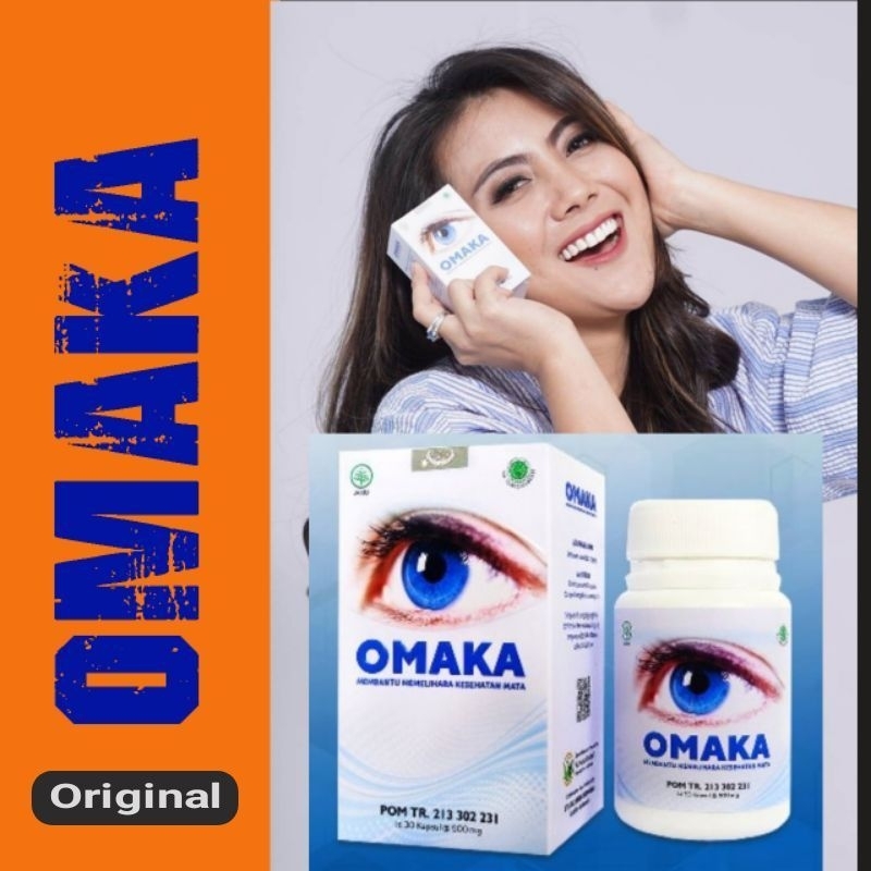 OMAKA ASLI ORIGINAL - Isi 30 Kapsul /Herbal Mata plus Minus /Katarak /Rabun Jauh/ Vismax - Eyemax OR