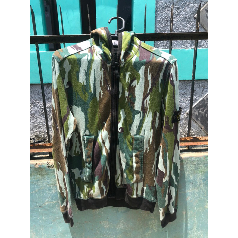 zip hoodie Stone island flowing camo