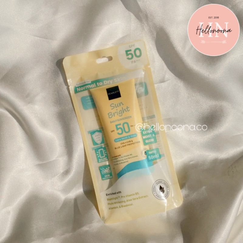 SCARLETT WHITENING Sunscreen Sun Bright Daily SPF50 | Ultra Light Daily SPF50