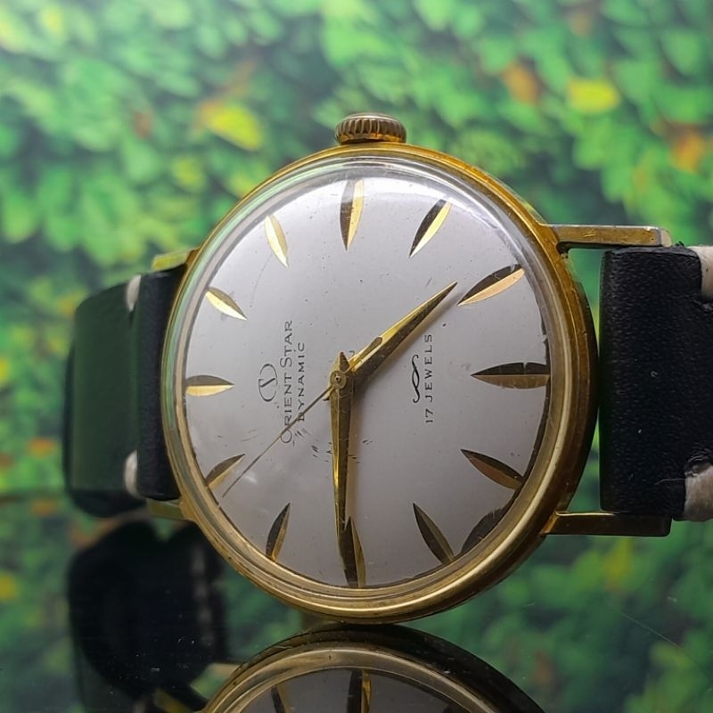 Jam tangan pria Vintage orient star Dynamic T13040 17 jewels