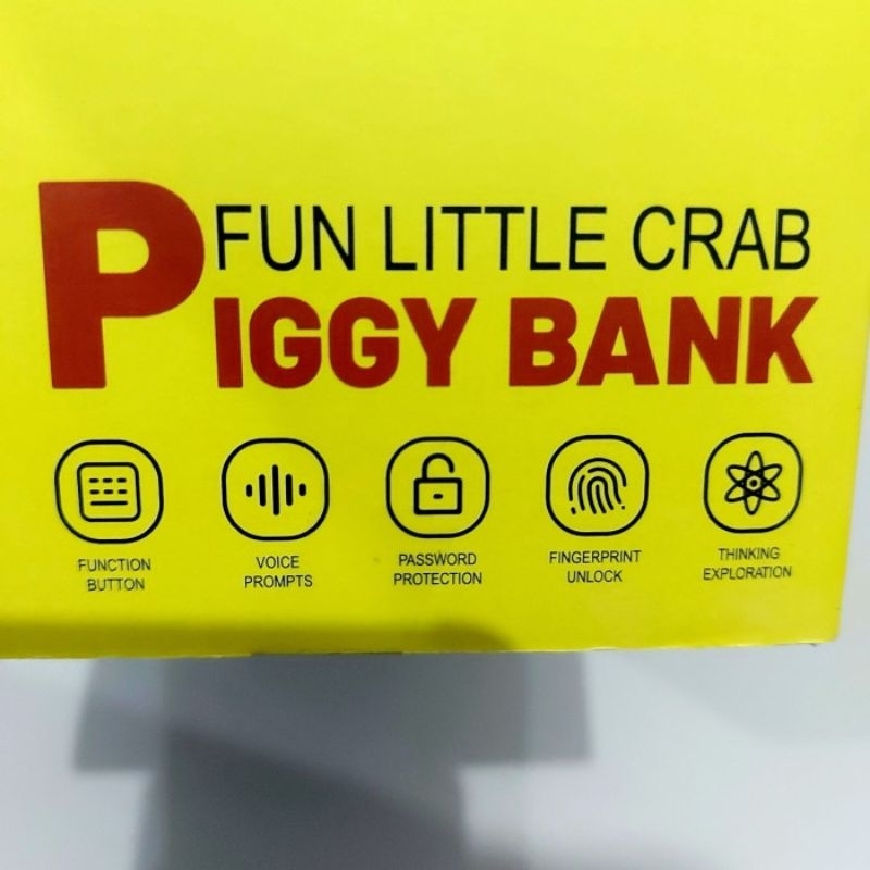 Mainan Crab Piggy Bank Edukasi - Celengan Kepiting Anak Laki Perempuan Edukatif