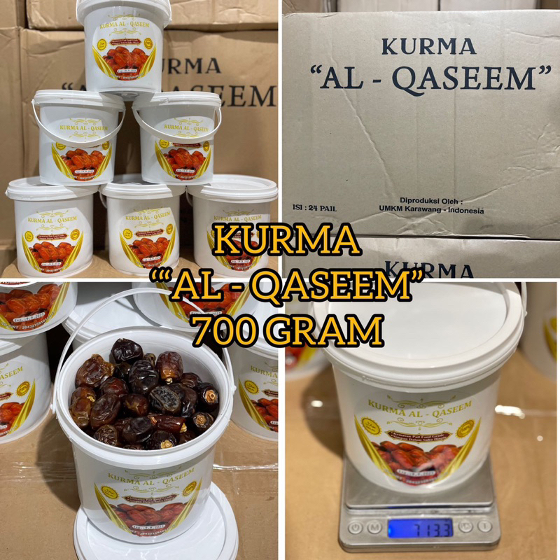 

KURMA AL-QASEEM 500 gram KEMASAN EMBER 700gram