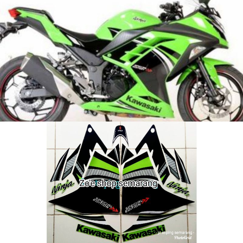 striping ninja 250 fi SE ABS hijau
