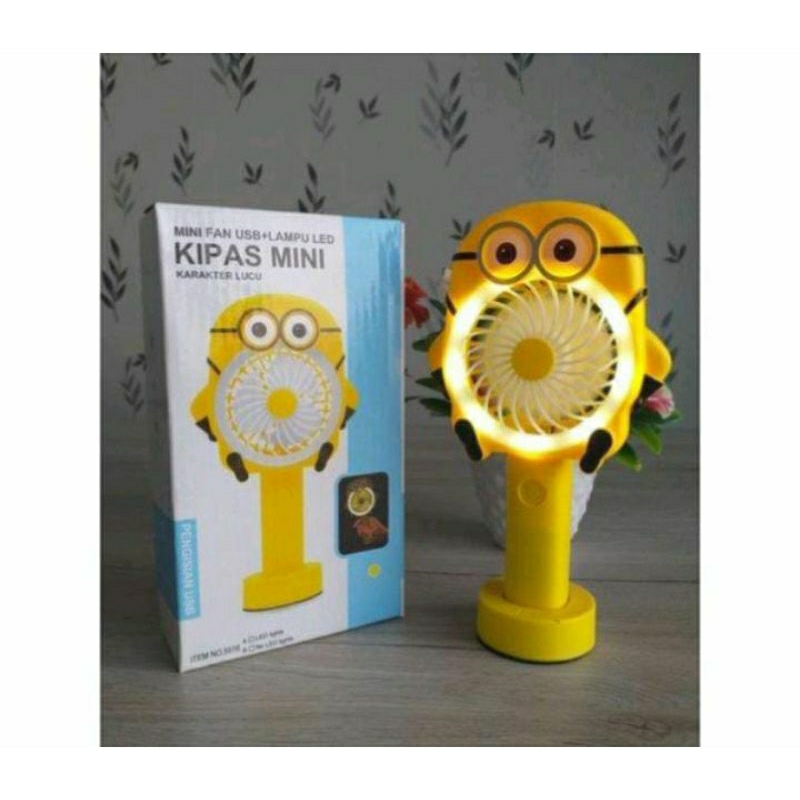 KD 1 KIPAS ANGIN GENGGAM V55 HELLO KITTY DORAEMON MINION CHARGER / KIPAS ANGIN MINI PORTABLE KARAKTER / KIPAS MINI TANGAN GENGGAM TANCAP KARAKTER