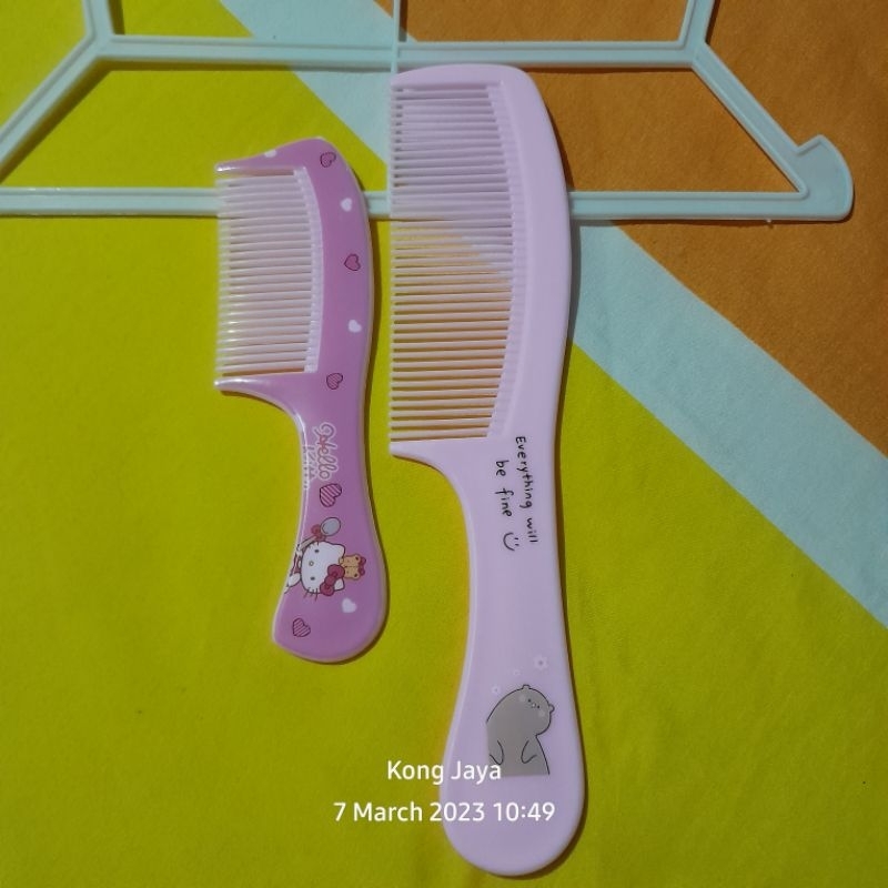 Sisir Rambut Plastik Plastic Comb Perapi Rambut