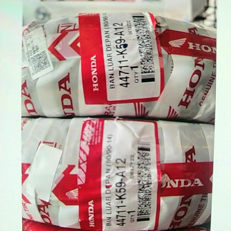 44711-K59-A12 Tire Fr (80/90-14 Ft235) Ban Depan Tubless 80/90-14 Ahm